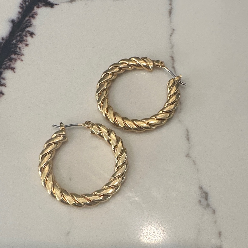 Elegant Gold Hoop Earrings